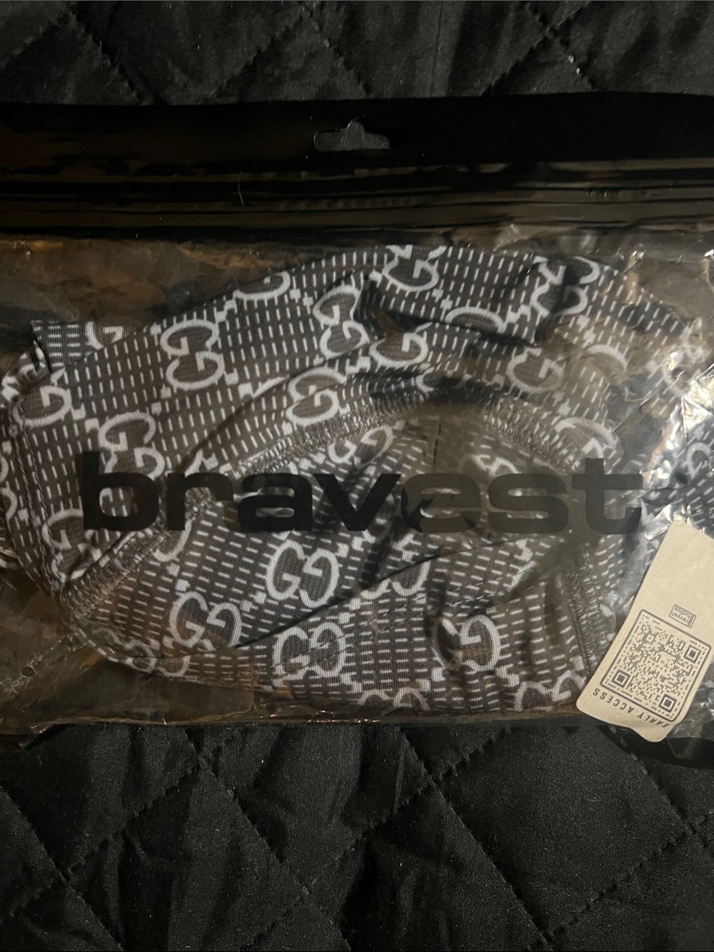 Bravest Studios  Black & White Patterned Men’s  face mask 🔥🔥🔥